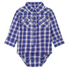 Wrangler Boys Long Sleeve Onesie Blue - 112381487