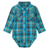 Wrangler Boys Long Sleeve Onesie Teal - 112381488
