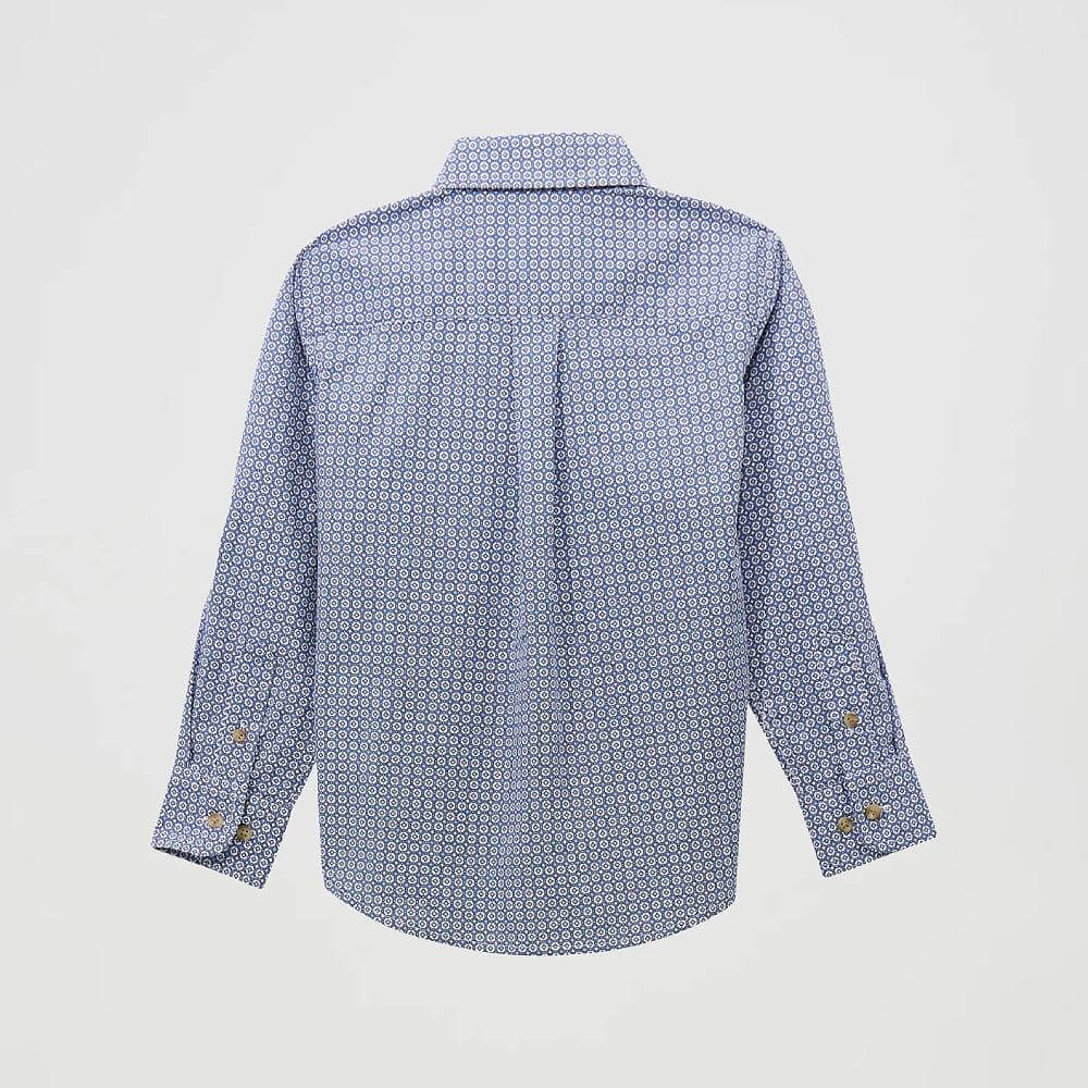 Wrangler Boys Classic Button-Down Print Shirt