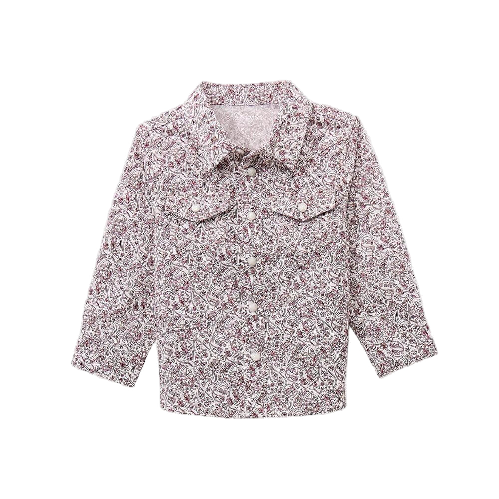 Wrangler Boys Print Western Snap Shirt