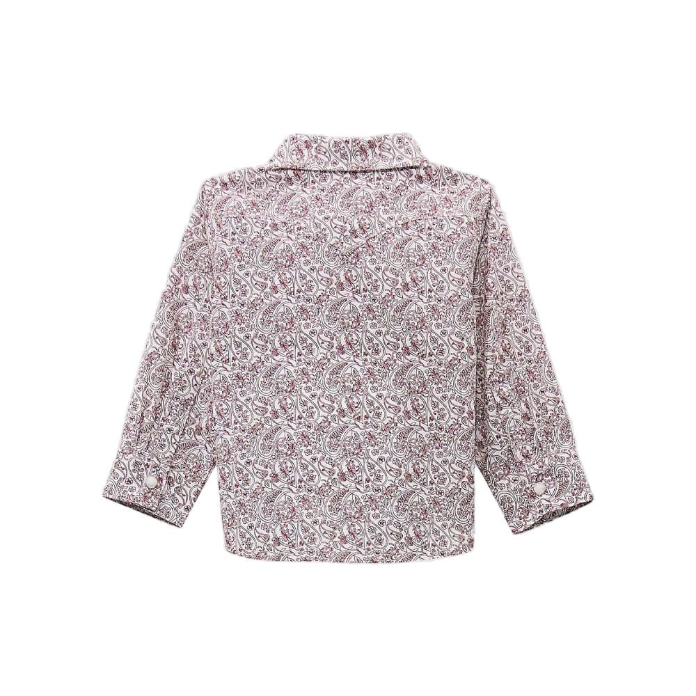 Wrangler Boys Print Western Snap Shirt