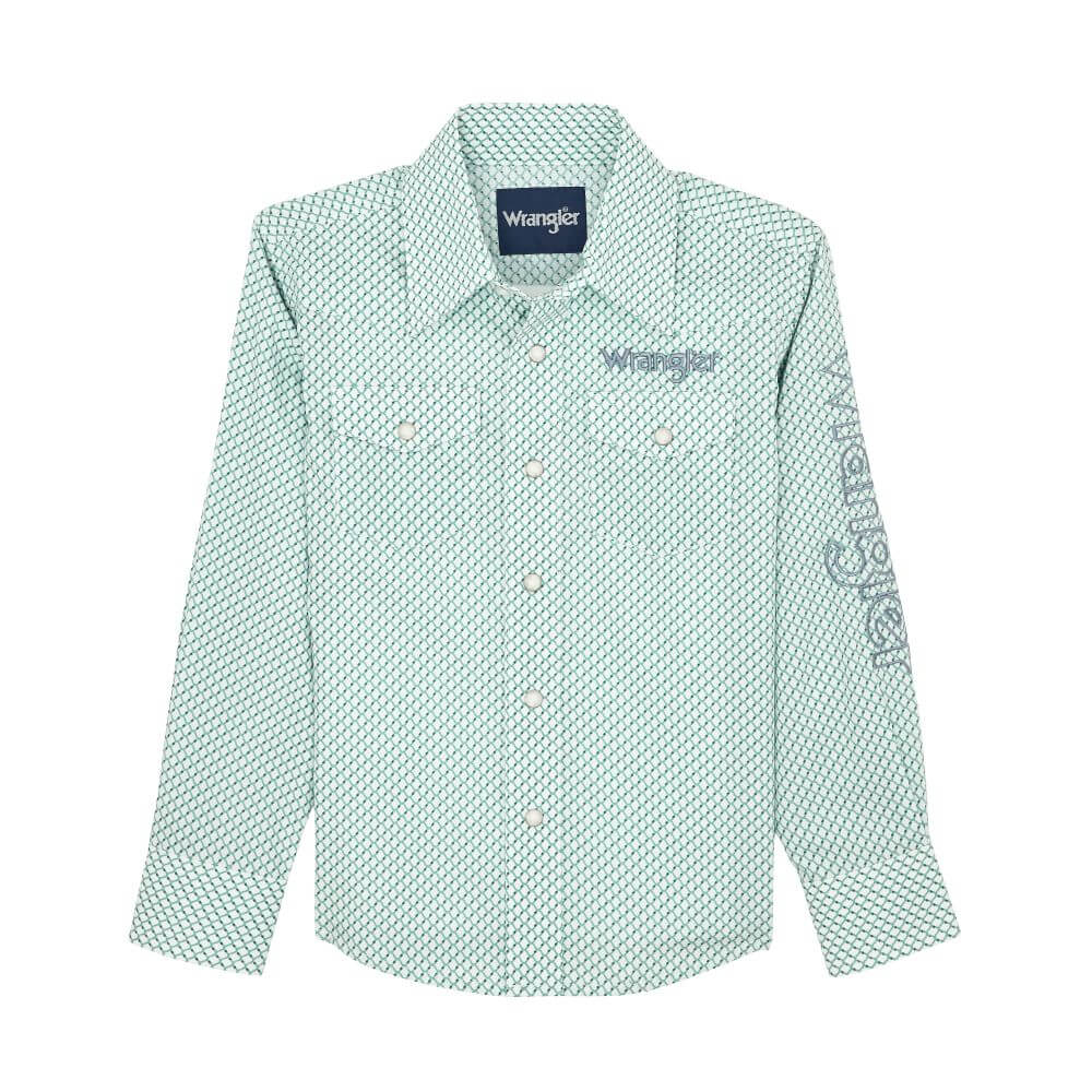 Wrangler Boys Logo Long Sleeve Shirt