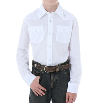 Wrangler Boys Long Sleeve Snap Shirt - 204WHSL
