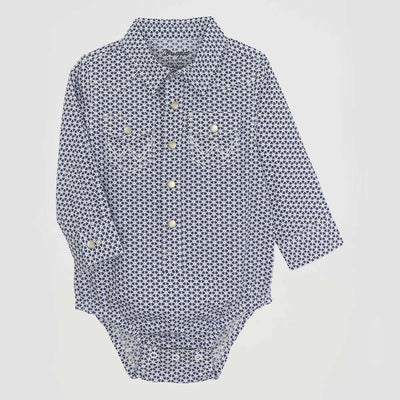 Wrangler Boys Long Sleeve Western Onesie