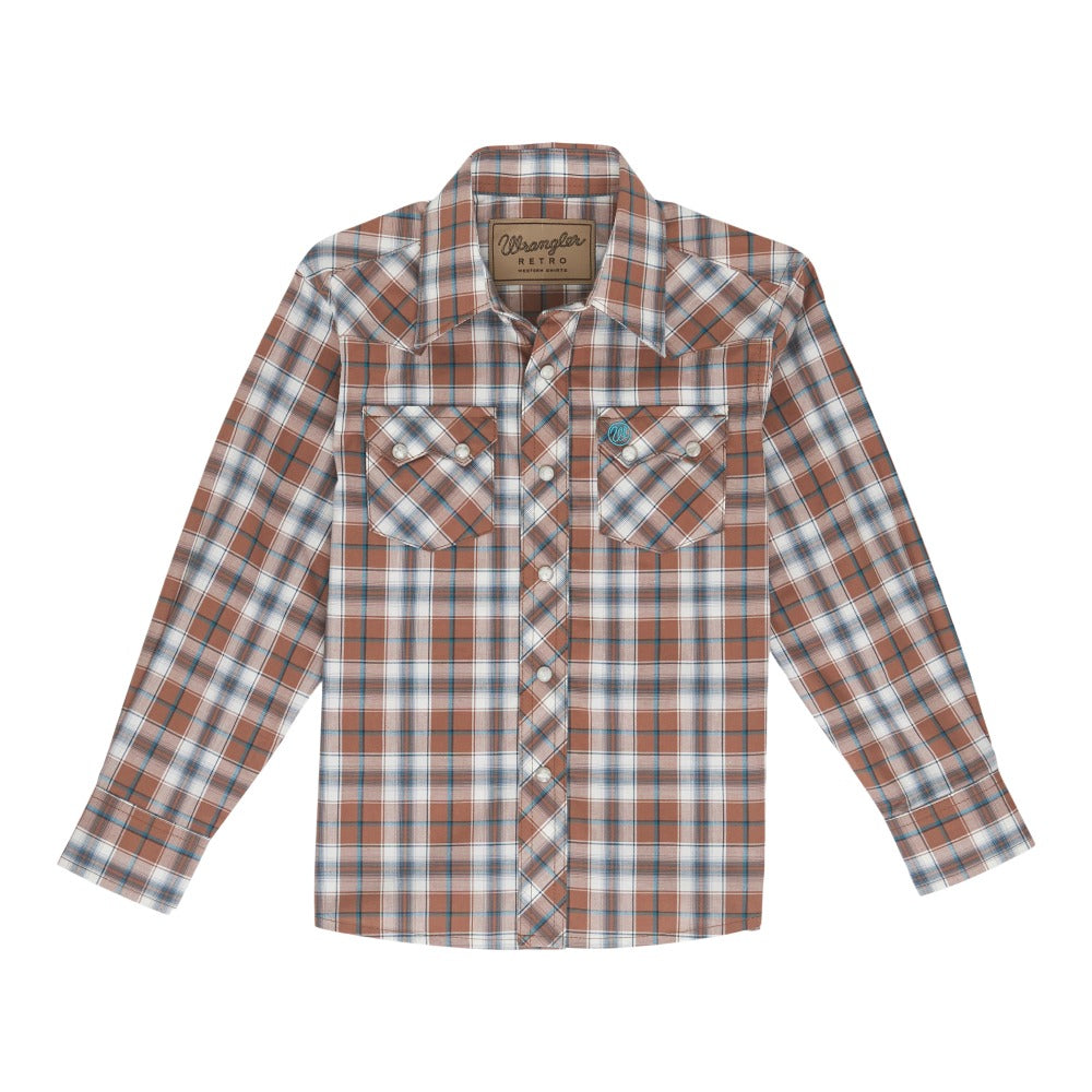 Wrangler Boys Retro Long Sleeve Shirt