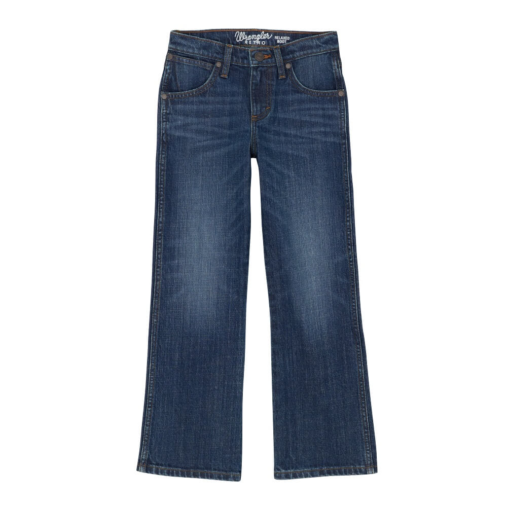 Wrangler Boys Retro Relaxed Jeans Dark Wash - 112367889