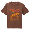 Wrangler Boys Short Sleeve Graphic T-Shirt Rocky Road Heather - 112375915