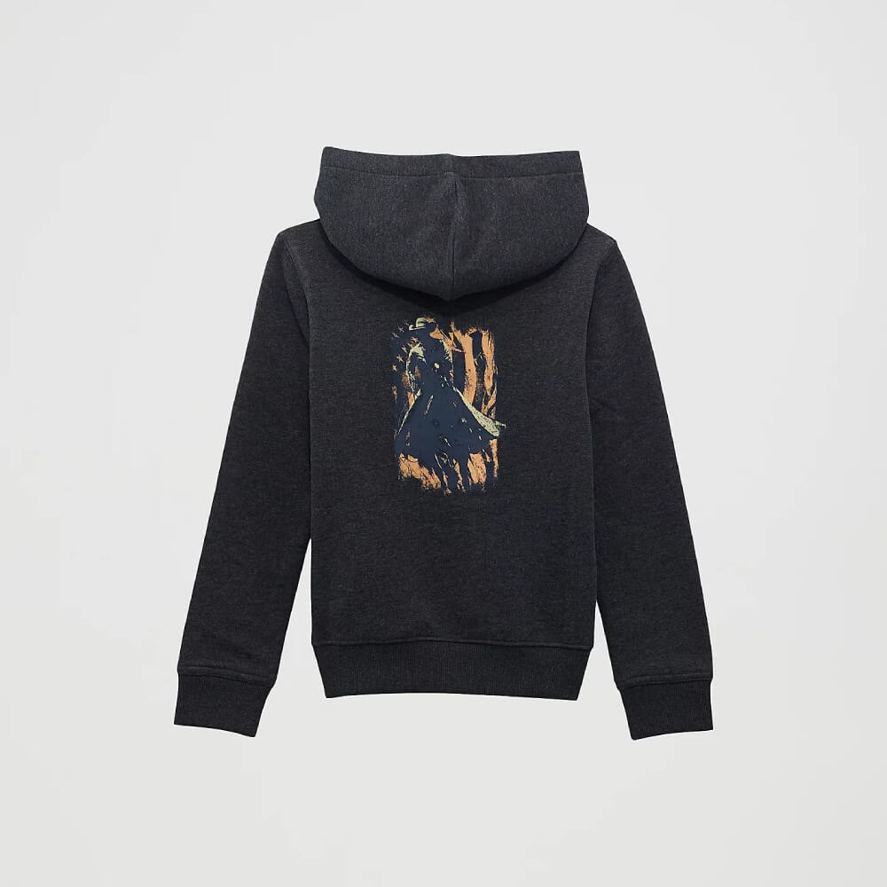 Wrangler Boys Western Back Graphic Pullover Hoodie Jet Black - 112368745