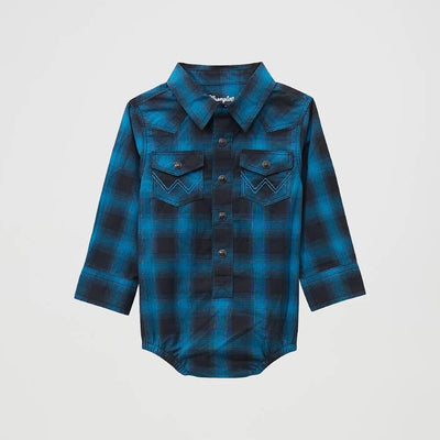 Wrangler Boys Western Snap Bodysuit Onesie