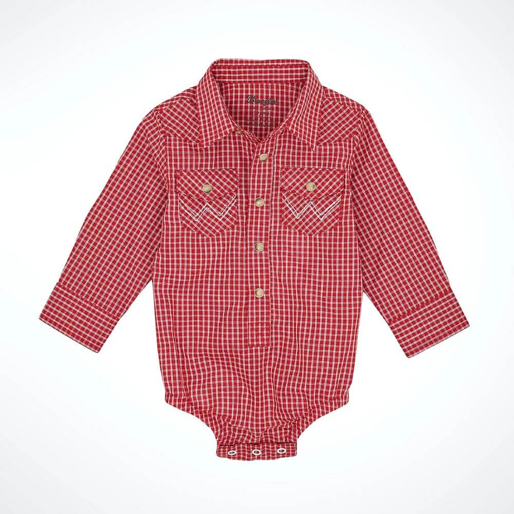 Wrangler Boys Western Snap Onesie