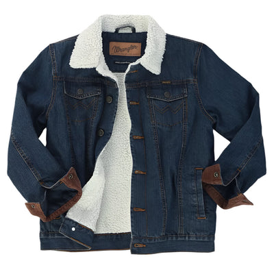 Wrangler Boys Western Styled Denim Rustic Jacket Rustic Blue