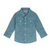 Wrangler Boys Woven Turquoise Shirt 