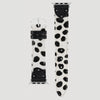 Wrangler Cow Hair Studded Universal Watchband Black/White - LW/1002SVCWWR