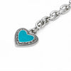 Wrangler Cowhide Heart Bag Charm Black - WGC-1017BK