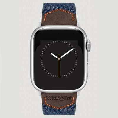 Wrangler Denim Leather Universal Watchband Denim - LW/1006SVBLWR