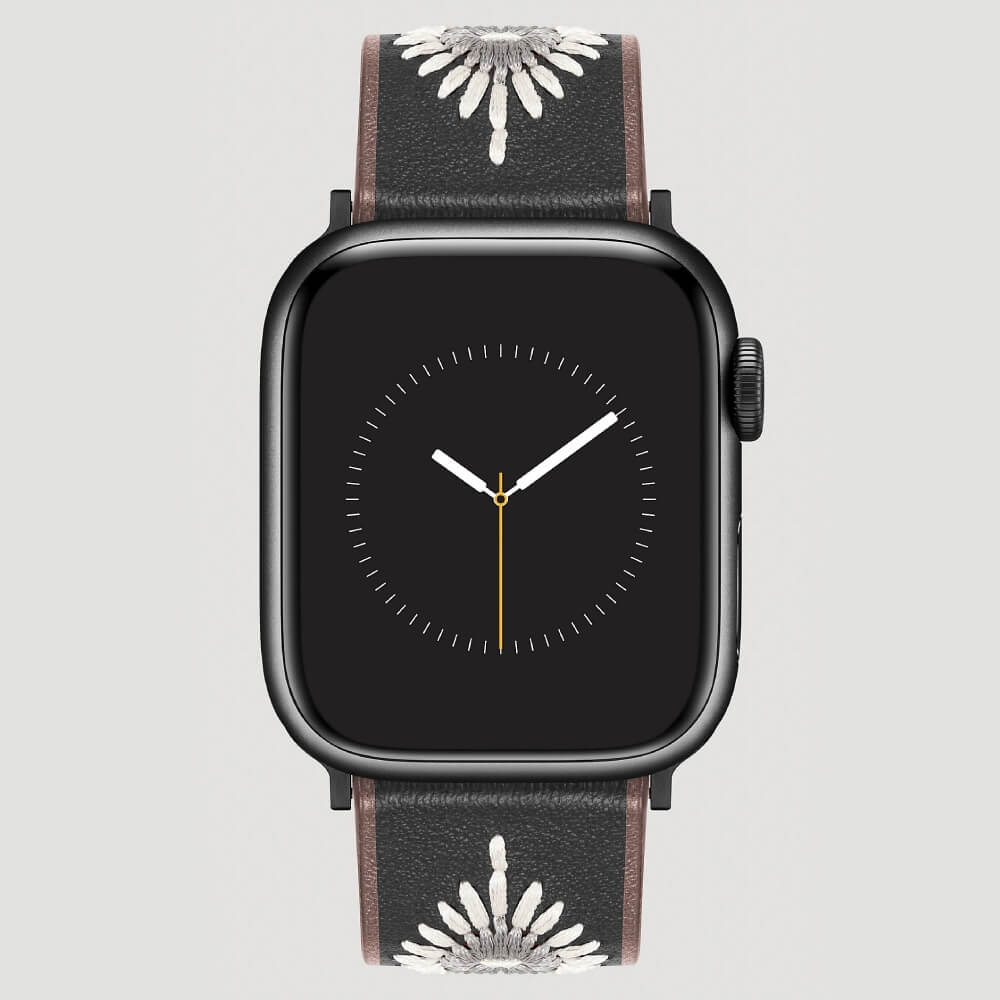 Wrangler Embroidery Strap Universal Watchband Black - LW/1007DGBKWR