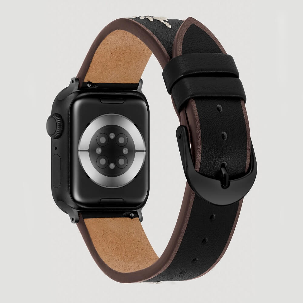 Wrangler Embroidery Strap Universal Watchband Black - LW/1007DGBKWR