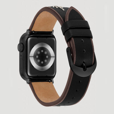 Wrangler Embroidery Strap Universal Watchband Black - LW/1007DGBKWR