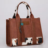 Wrangler Fringe Suede Bag Charm Brown - WGC-1021BR