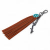 Wrangler Fringe Suede Bag Charm Brown - WGC-1021BR
