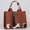 Wrangler Fringe Suede Bag Charm Coffee - WGC-1021CF