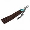 Wrangler Fringe Suede Bag Charm Coffee - WGC-1021CF