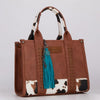 Wrangler Fringe Suede Bag Charm Turquoise - WGC-1021TQ