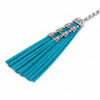 Wrangler Fringe Suede Bag Charm Turquoise - WGC-1021TQ