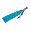 Wrangler Fringe Suede Bag Charm Turquoise - WGC-1021TQ
