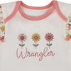 Wrangler Girls 3 Piece Flowers Onesie Set Marshmallow - HW1100038