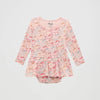 Wrangler Girls Allover Print Skirted Bodysuit