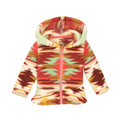 Wrangler Girls Full Zip Sweater Multicolor Green - 112367500