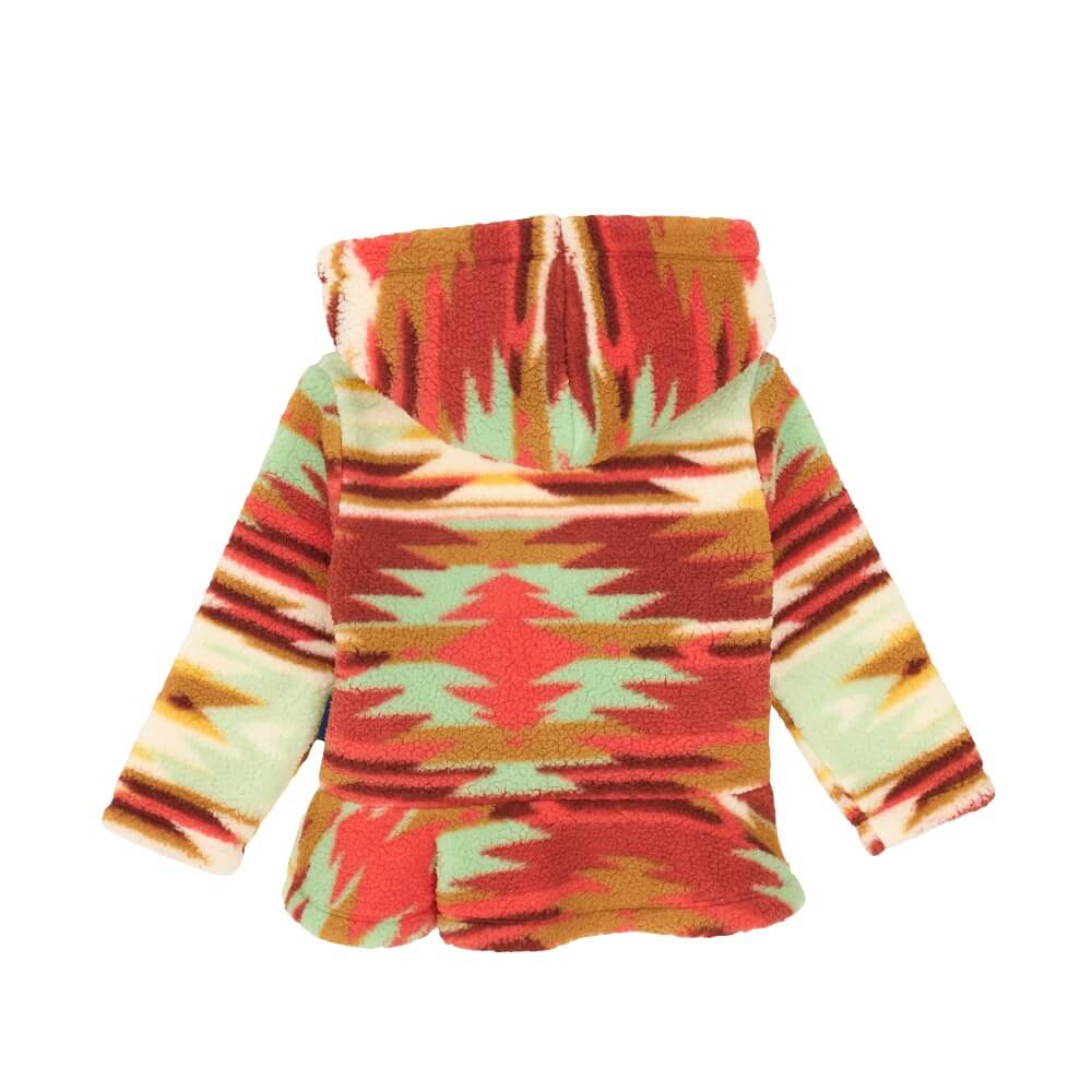 Wrangler Girls Full Zip Sweater Multicolor Green - 112367500