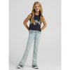 Wrangler Girls Lainey Wilson x Wrangler Raw Hem Boot Jeans Bleach Blue - 112368275
