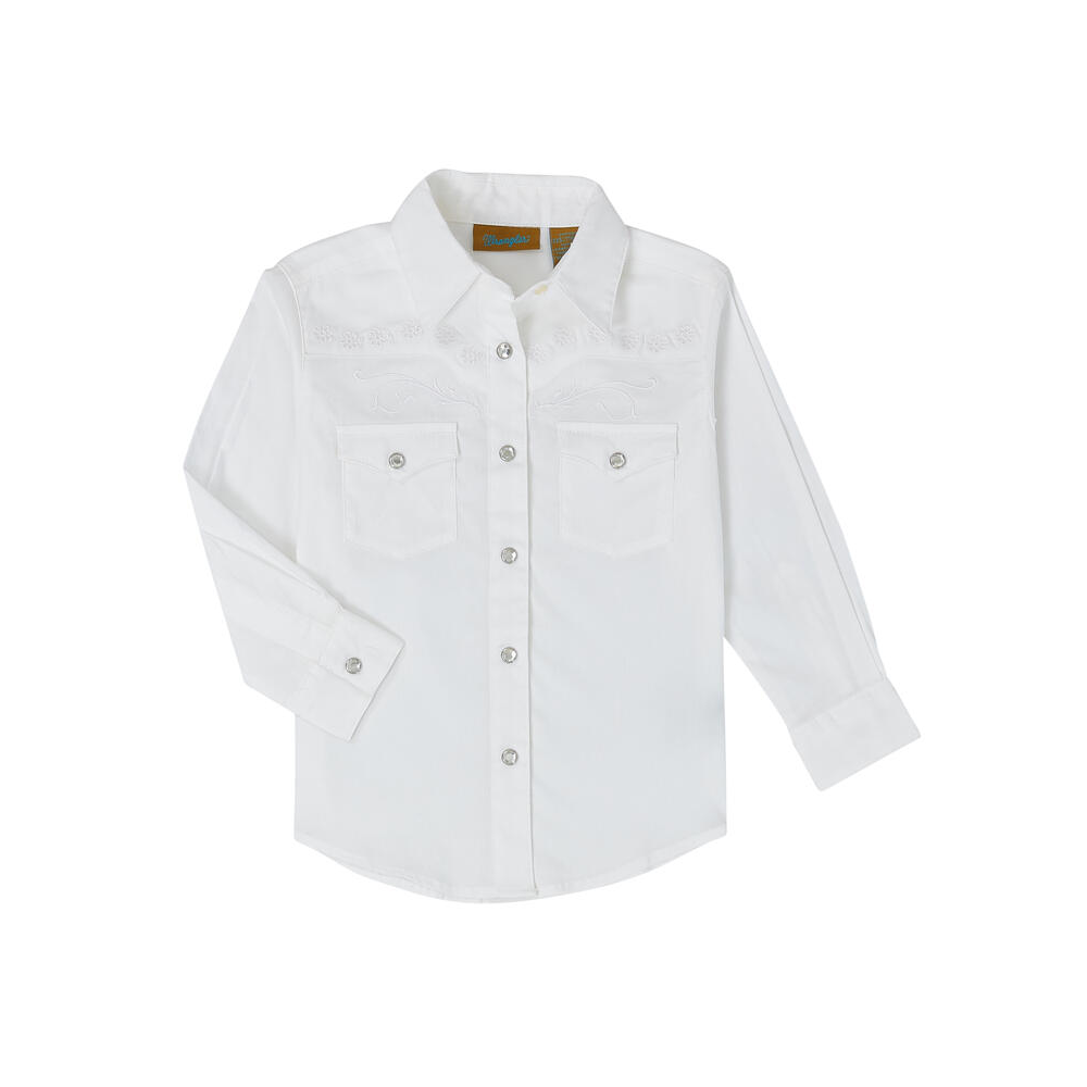 Wrangler Girls Long Sleeve Snap Shirt - 10GW7001W