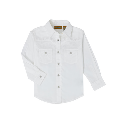 Wrangler Girls Long Sleeve Snap Shirt - 10GW7001W