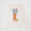 Wrangler Girls Long Sleeve Western Graphic T-Shirt White - 112382683