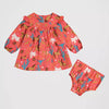 Wrangler Girls Printed Ruffle Dress Pink - 112382713