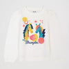 Wrangler Girls Puff Sleeve Graphic T-Shirt White - 112382653