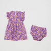 Wrangler Girls Ruffle Sleeve Print Dress Purple Cacti - 112364312