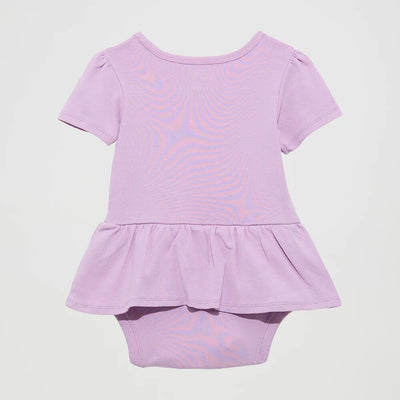 Wrangler Girls Short Sleeve Logo Skirted Bodysuit Purple Scene - 112364329