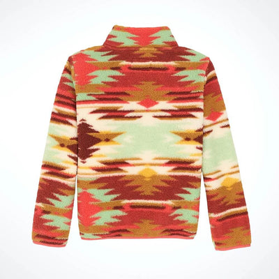 Wrangler Girls Southwest Quarter-Zip Sherpa Pullover