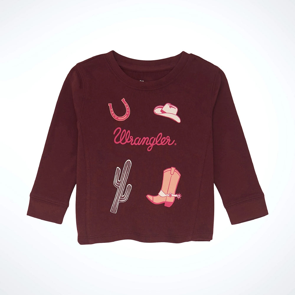 Wrangler Girls Western Crewneck T-Shirt