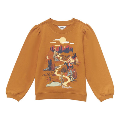 Wrangler Girls Western Print Sweatshirt