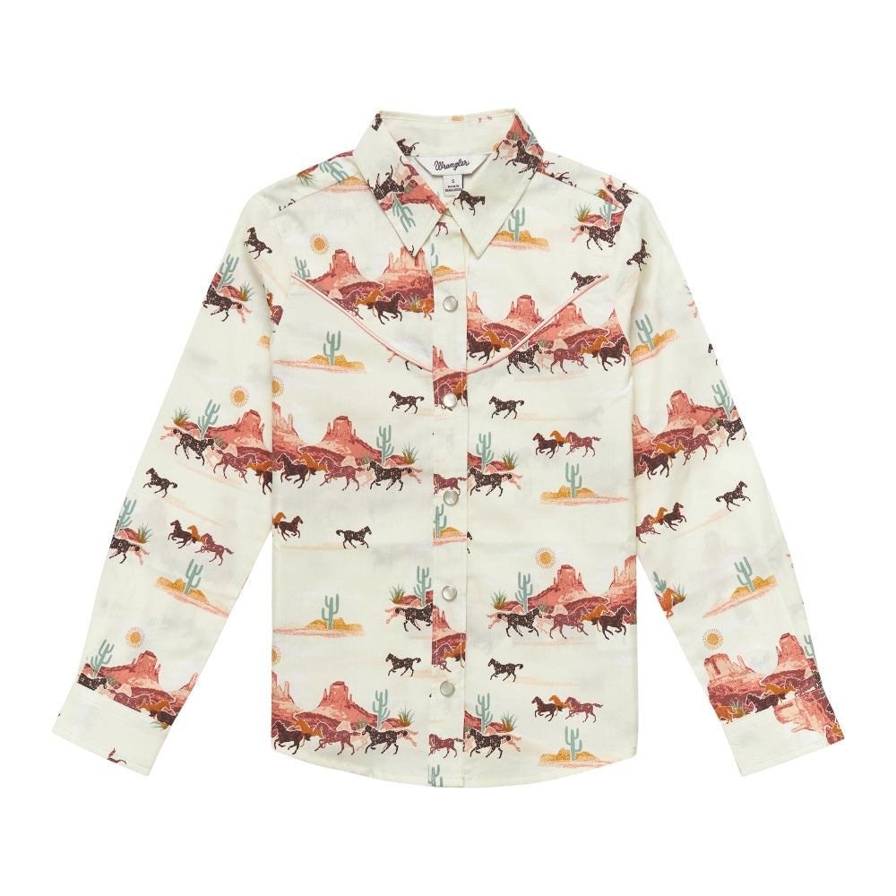 Wrangler Girls Western Snap Shirt