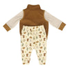 Wrangler Infant Boys 3 Piece Cowboy Quilted Vest/Pant Set Brown Sugar - PW2100043