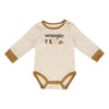Wrangler Infant Boys 3 Piece Cowboy Quilted Vest/Pant Set Brown Sugar - PW2100043