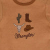 Wrangler Infant Boys Cowboy Hat and Onesie Set Sand - HW2100108