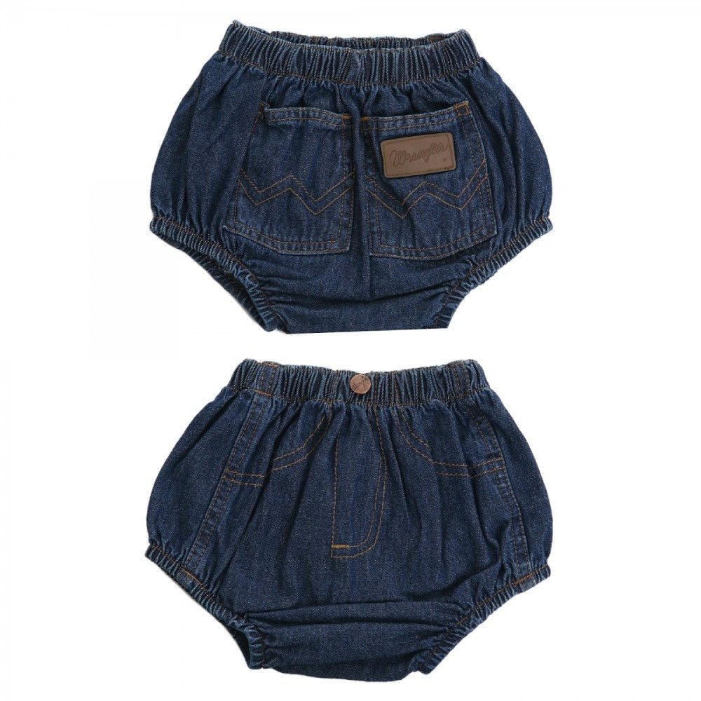 Wrangler Infant Diaper Cover - Washed Indigo - 11MWIPW