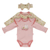 Wrangler Infant Girls Chicken Onesie Set Lotus Pink - HW1100035